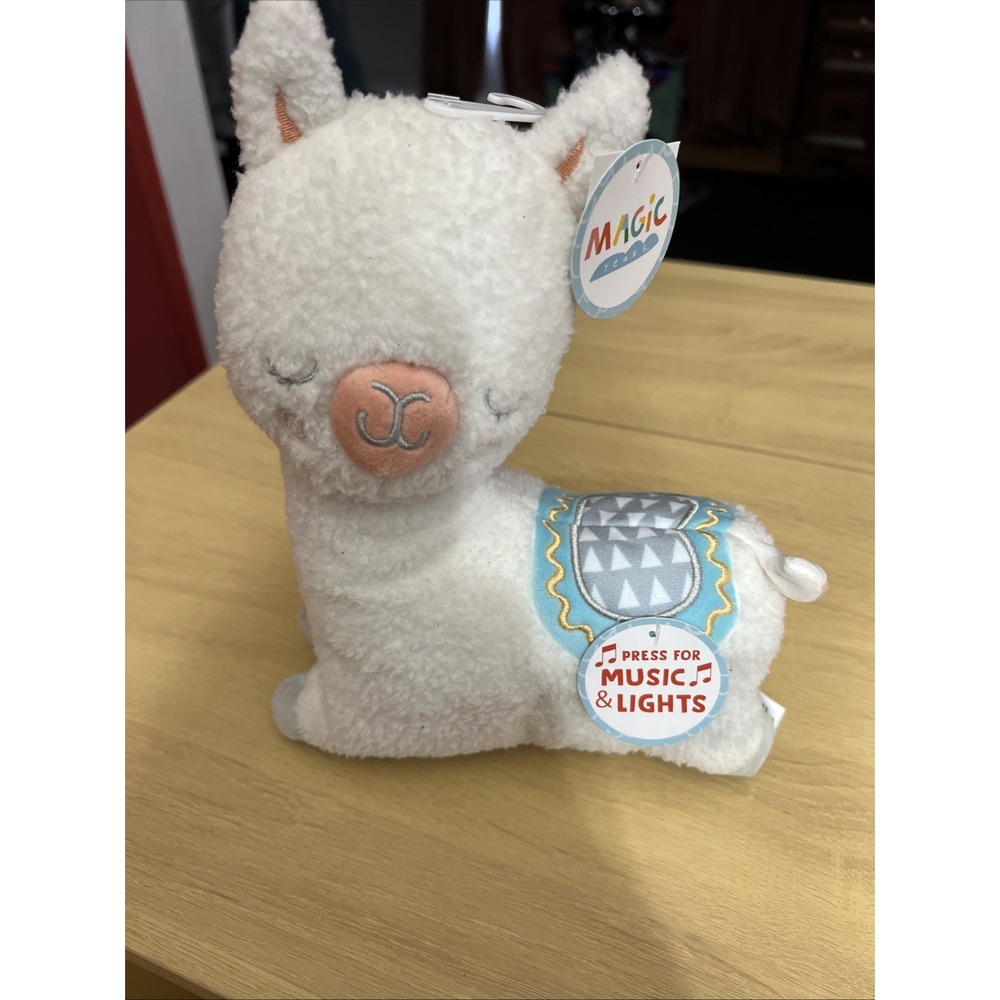 Rashti & Rashti Musical Plush Llama Toy Music & Lights 10" Magic Years Alpaca